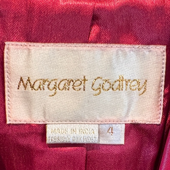 Margaret Godfrey Women's Vibrant Red Leather Blazer! - Picture 5 of 6